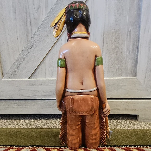 1980 Sittre Ceramic Native American Figurine Statue Decorative Planter - Picture 5 of 11